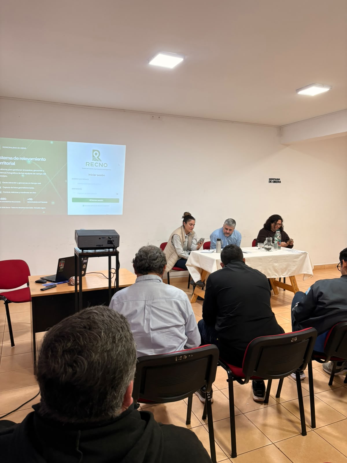 Registro de zona de riesgo en terreno